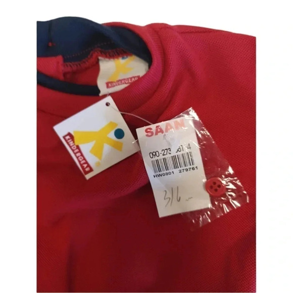 Kindergear Vintage Overalls And  Short Sleeve Top Set Size 3-6 Months - Picture 5 of 9